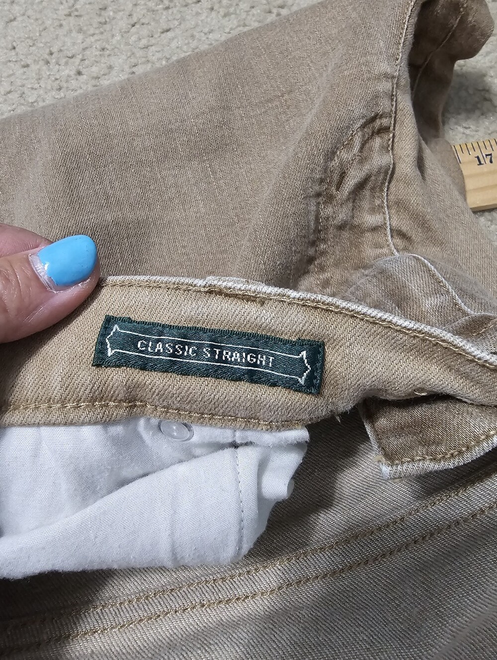 Lauren Ralph Lauren Ladies Tan Jeans Sz 12 - Picture 7 of 7